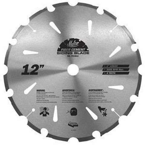 Malco FCCB12 12 in. x 8 Tooth Fiber Cement Saw Blade