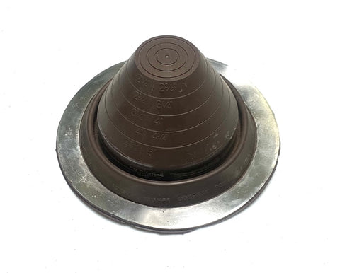 #3 Round Base BROWN Pipe Flashing